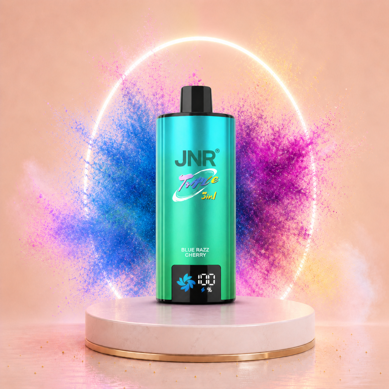 JNR Triple 110K vape com nicotina muitos puffs vapes descartáveis